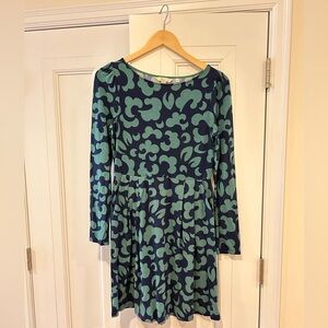 Boden 6 Petite Long Sleeve Mini Jersey Dress